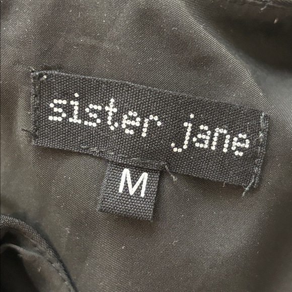 Sister Jane bow embellished mini pinafore dress in black Medium - Picture 15 of 16